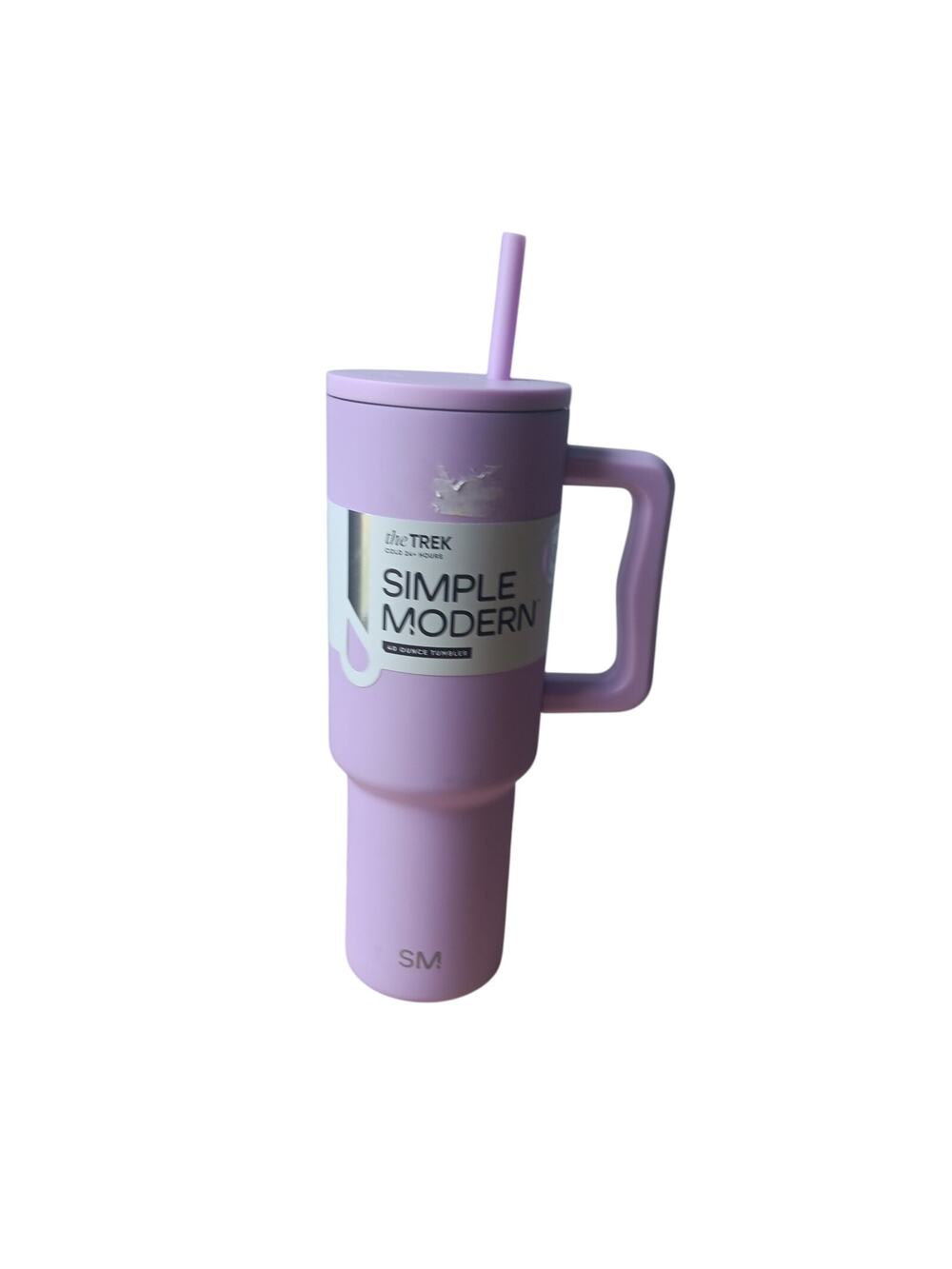 TheTrek Simple Modern 40 oz Tumbler Purple/Lavender New!